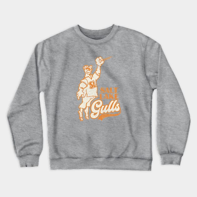 Classic Salt Lake Gulls Minor League Baseball 1976 Crewneck Sweatshirt by LocalZonly